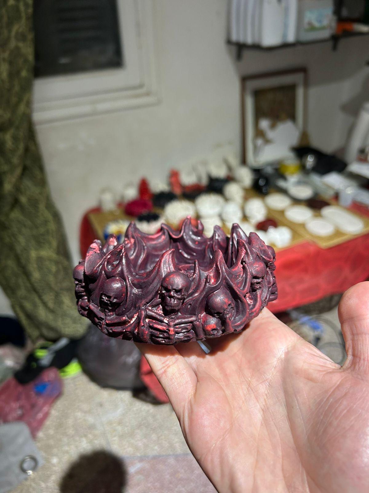 Cendrier Crâne  Édition Artisanale Unique