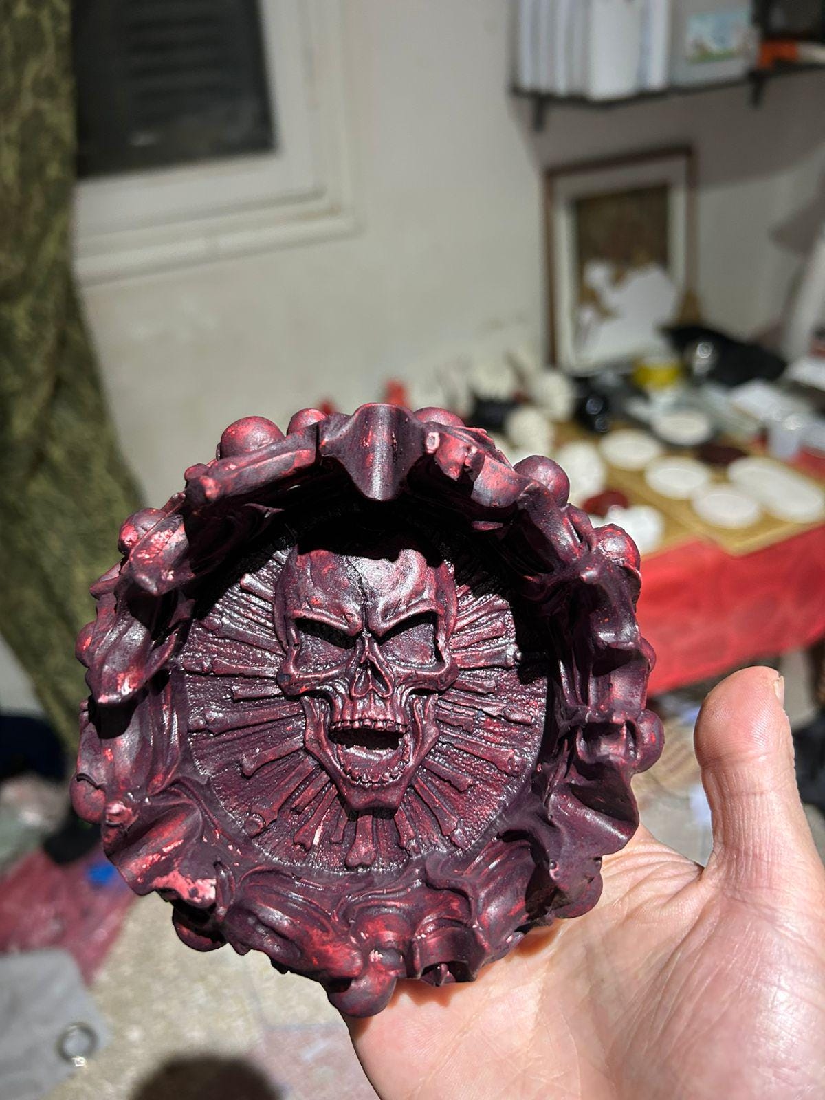 Cendrier Crâne  Édition Artisanale Unique