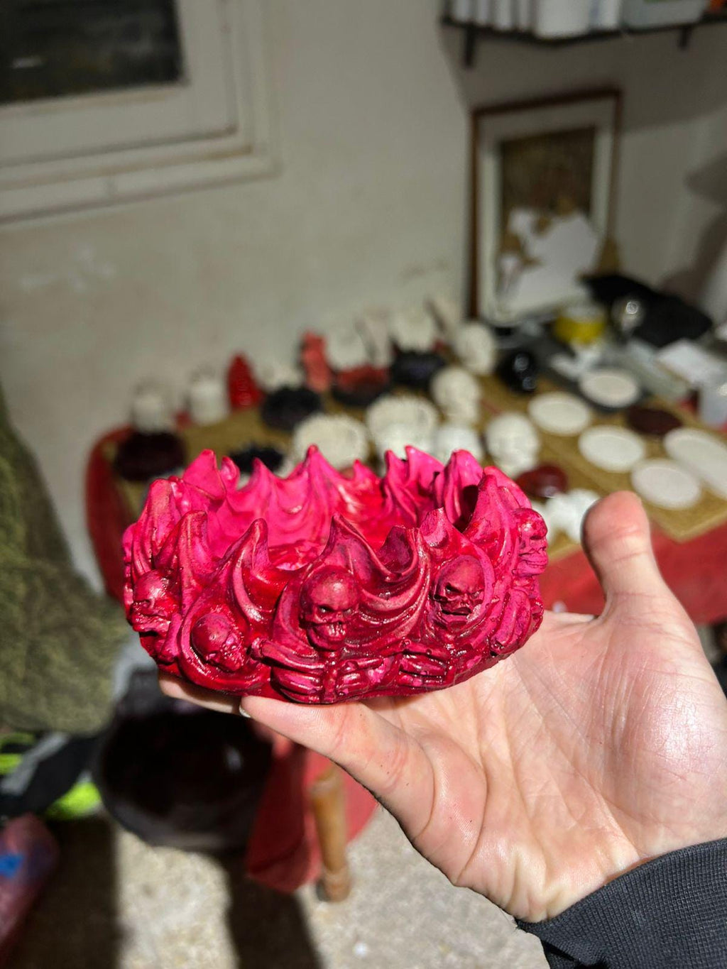 Cendrier Crâne  Édition Artisanale Unique