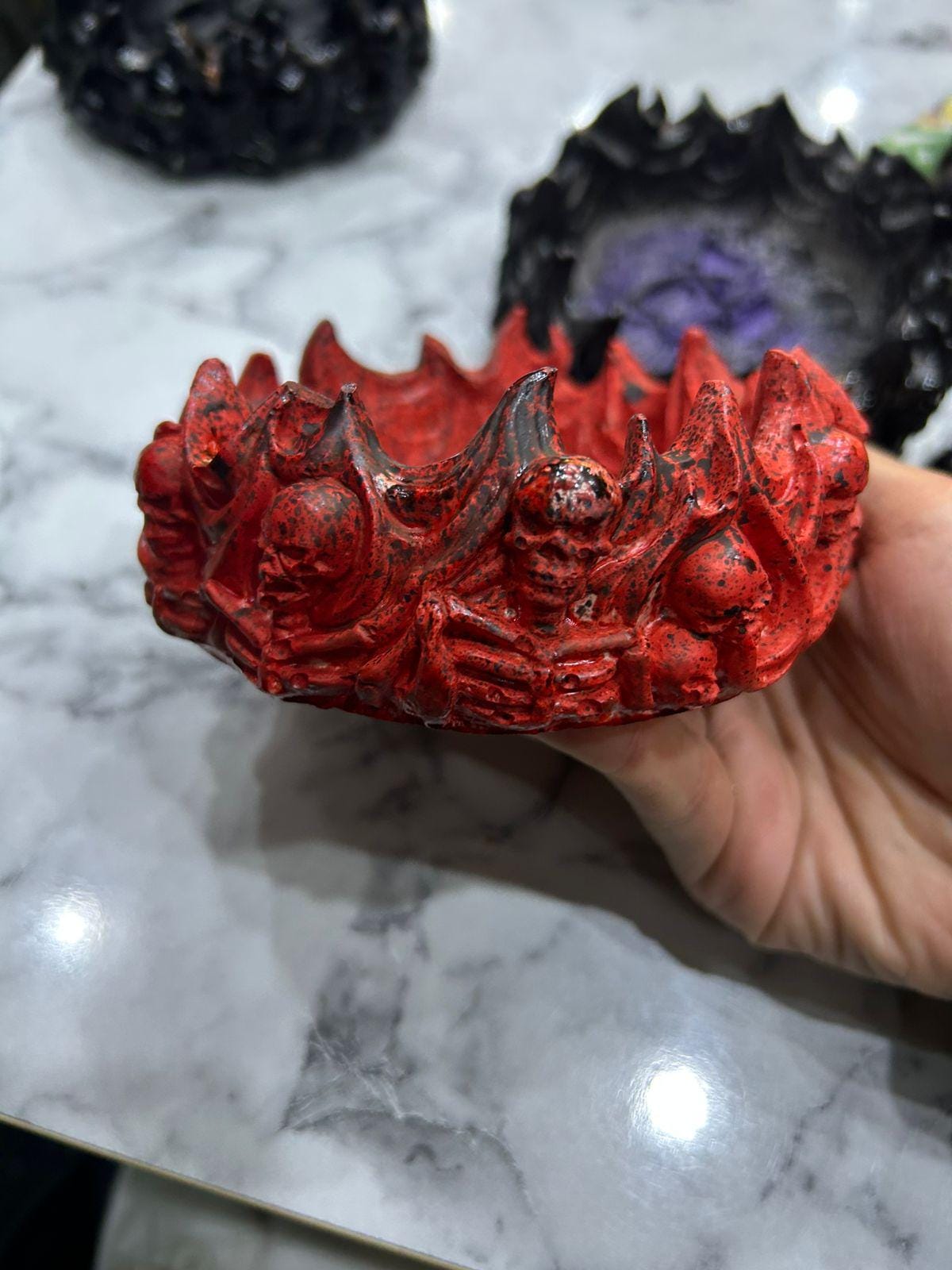 Cendrier Crâne  Édition Artisanale Unique