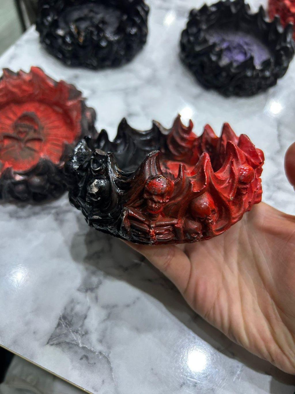 Cendrier Crâne  Édition Artisanale Unique