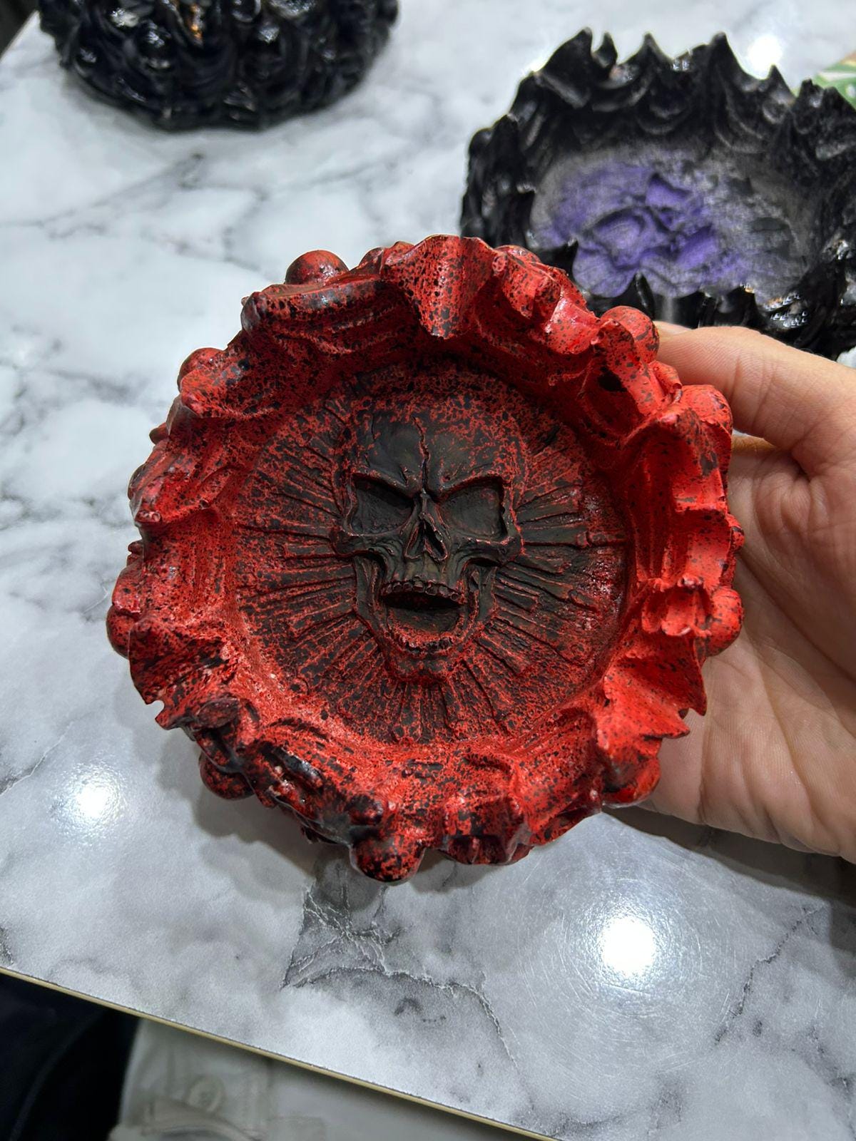 Cendrier Crâne  Édition Artisanale Unique