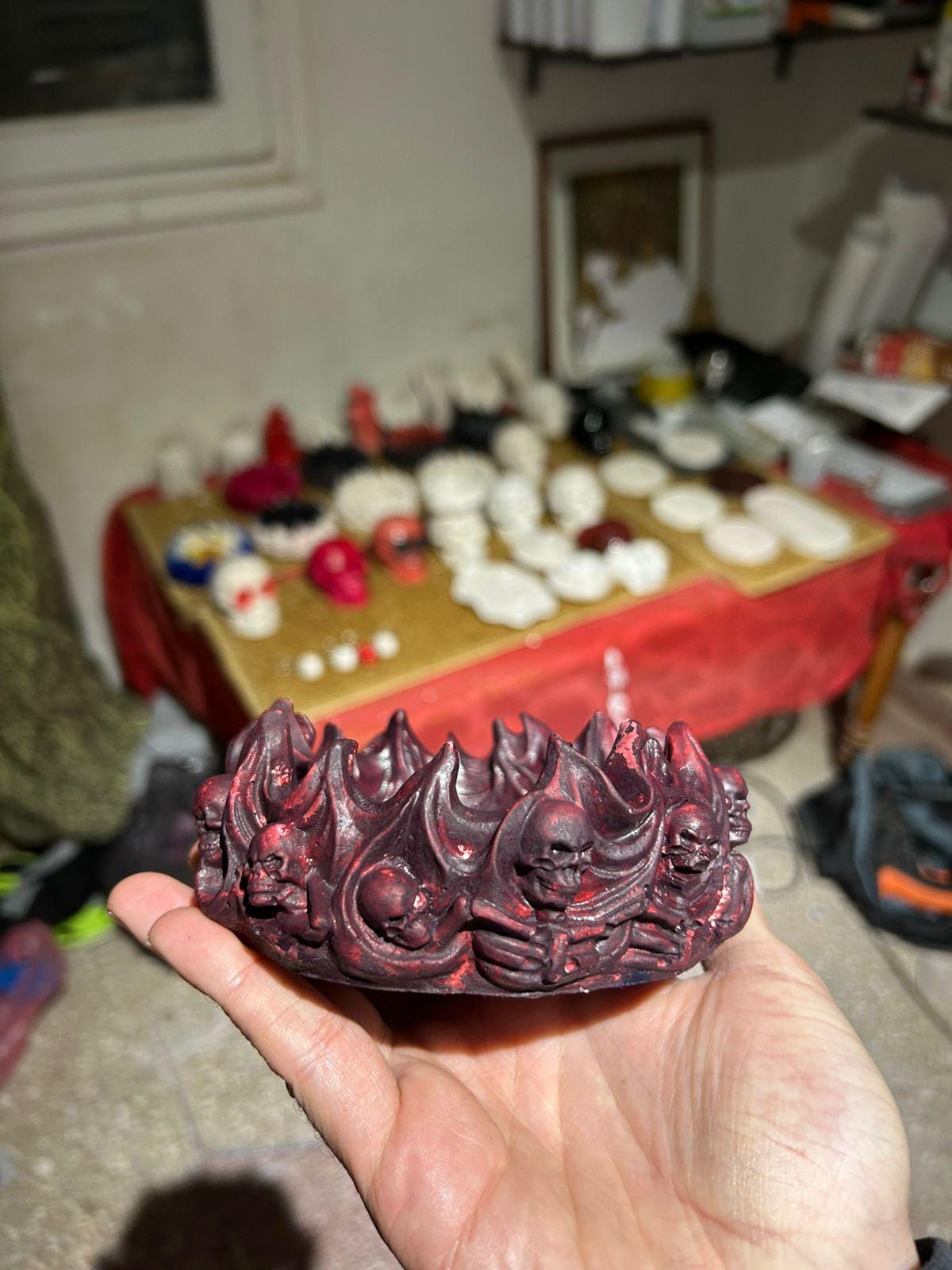 Cendrier Crâne  Édition Artisanale Unique