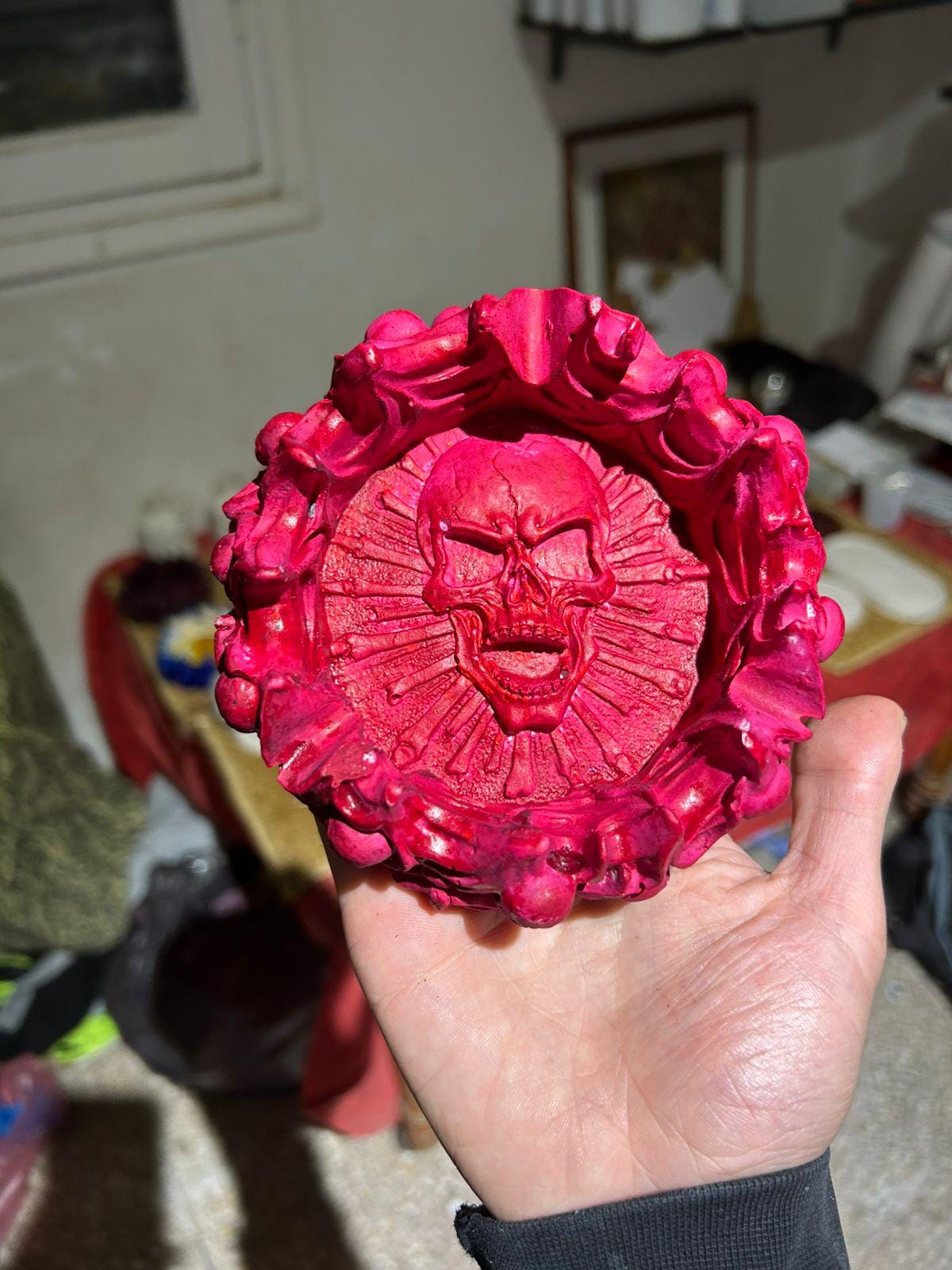 Cendrier Crâne  Édition Artisanale Unique