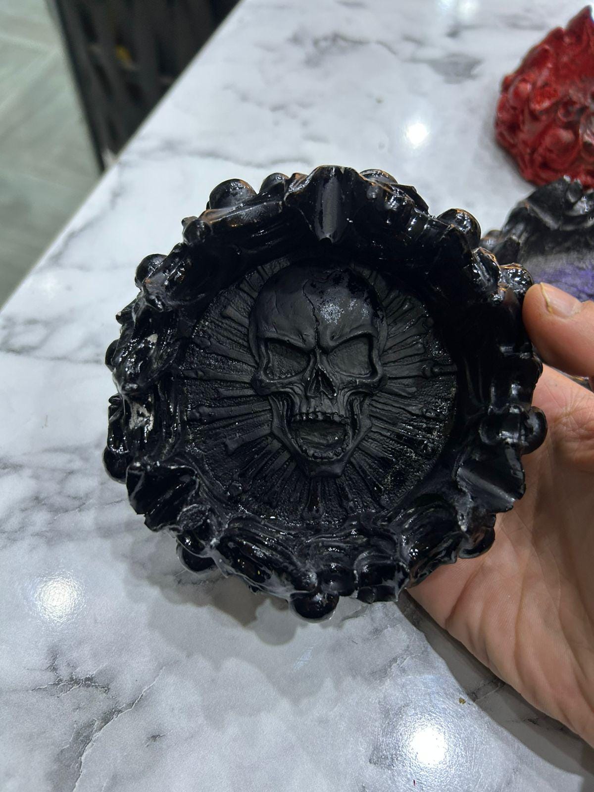 Cendrier Crâne  Édition Artisanale Unique