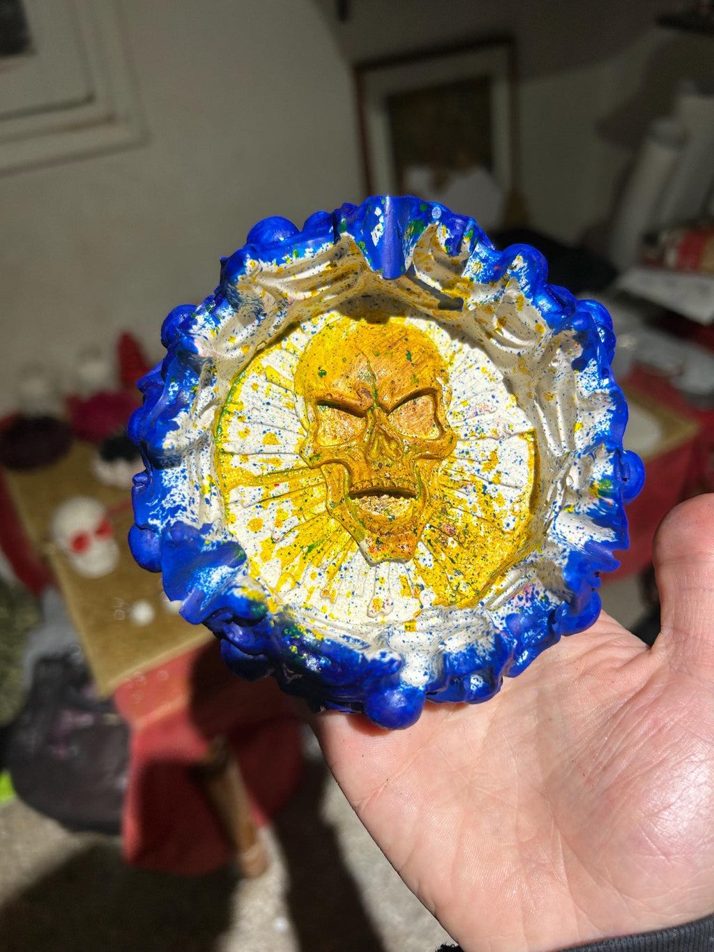 Cendrier Crâne  Édition Artisanale Unique